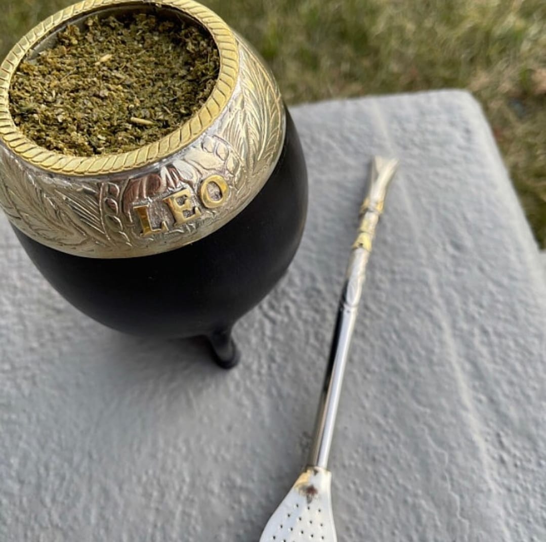 Mate Gourd Personalized - TORPEDO - ARGENTINA MATE + STRAW, Custom Mate Gourd