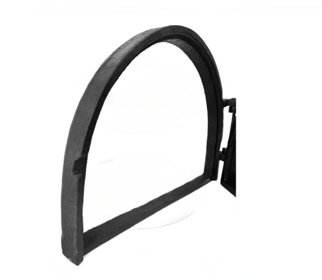 Carved Cast Iron Wood Fired Pizza Oven Door