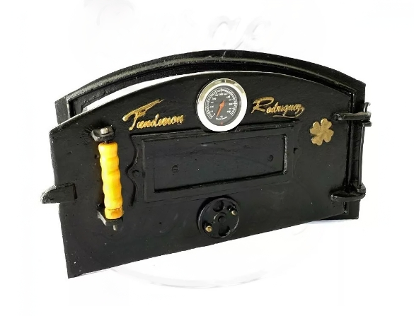 Clay Oven Door | Cast Aluminum | With Thermometer