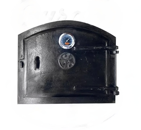 Cast Iron Door for Clay Oven | With Temperature Gauge | LARGE