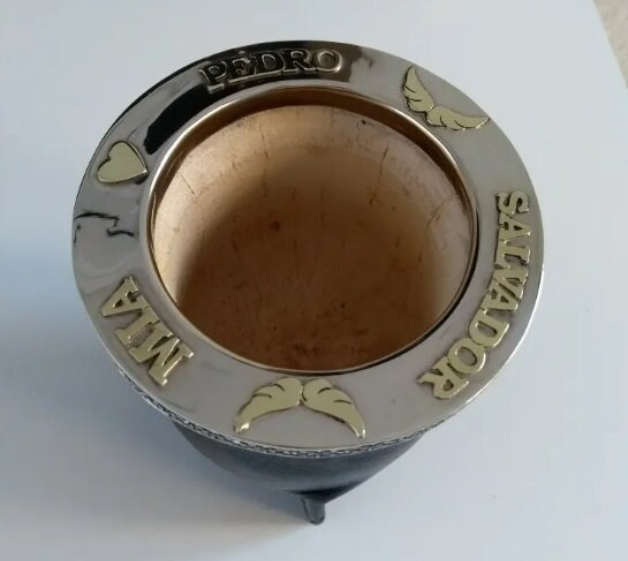 Personalized Truck Driver Mate Gourd and Leather | Low-Cost Custom Gourd Mate | Personalized Mate | Argentine Mate