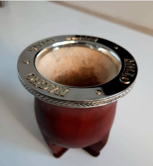 Personalized Truck Driver Mate Gourd and Leather | Low-Cost Custom Gourd Mate | Personalized Mate | Argentine Mate