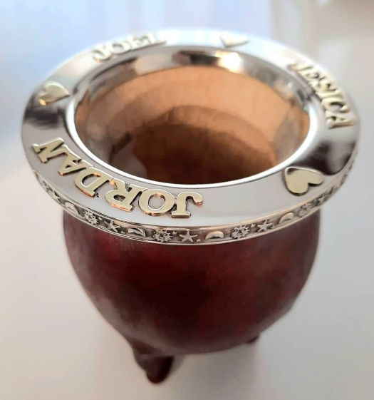 Personalized Truck Driver Mate Gourd and Leather | Low-Cost Custom Gourd Mate | Personalized Mate | Argentine Mate