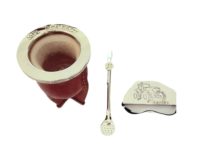 Personalized Mate Gourd and leather MATE + STRAW + TOP Low Cost | Custom Gourd Mate | Personalized Mate | Argentine Mate | Customized Gourd