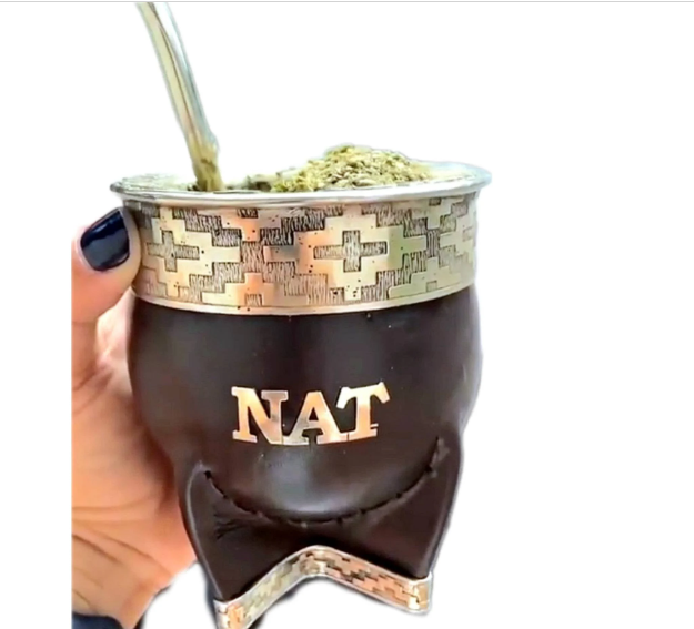 Customized Imperial Gourd Mate + STRAW + BASE Low Cost | Customized Gourd Mate | Personalized Argentine Mate with Leather