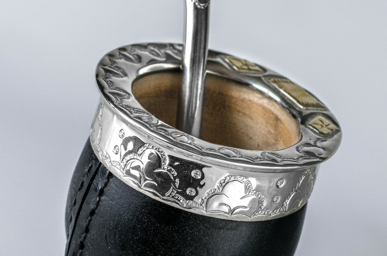 Mate Gourd Imperial Brown or Black | Gourd and Alpaca Mate | Yerba Mate Gourd | Brown or Black Mate Gourd | Alpaca Mate
