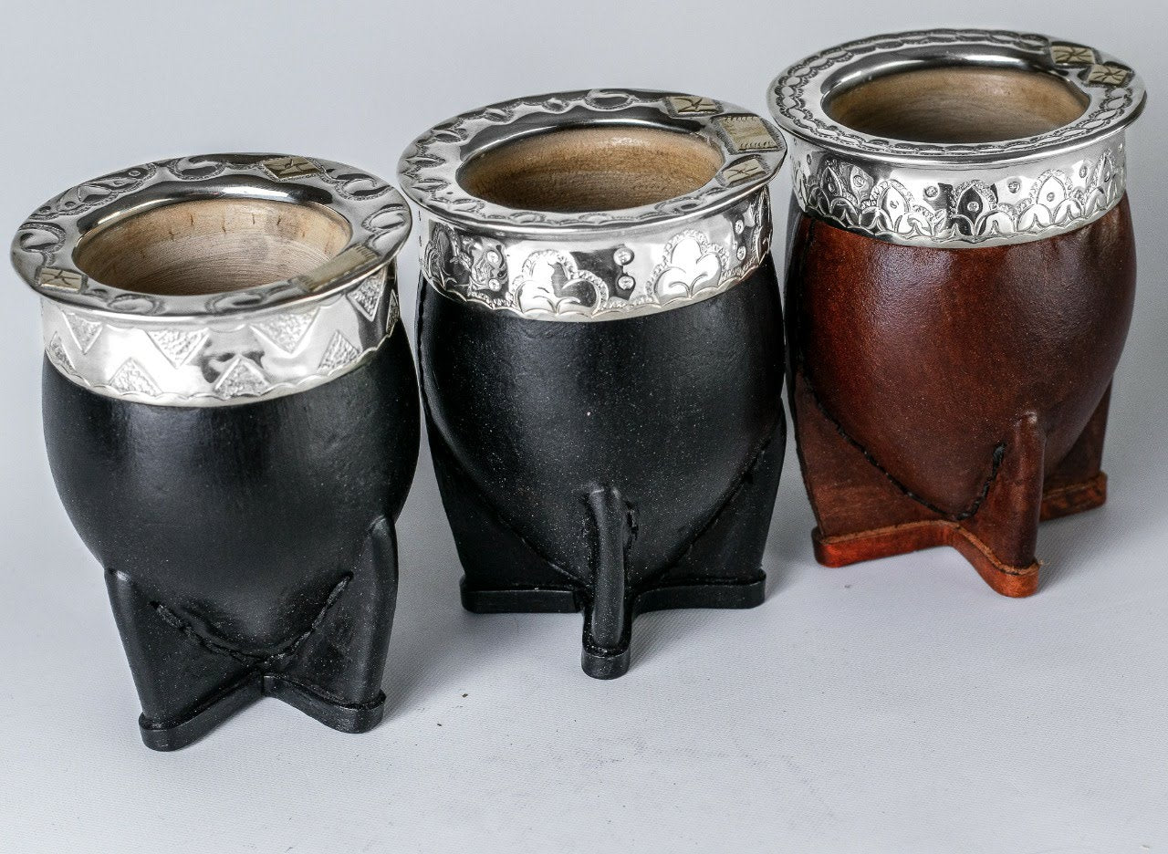 Mate Gourd Imperial Brown or Black | Gourd and Alpaca Mate | Yerba Mate Gourd | Brown or Black Mate Gourd | Alpaca Mate