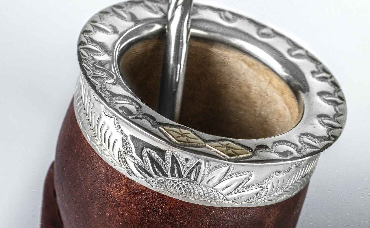 Mate Gourd Imperial Brown or Black | Gourd and Alpaca Mate | Yerba Mate Gourd | Brown or Black Mate Gourd | Alpaca Mate