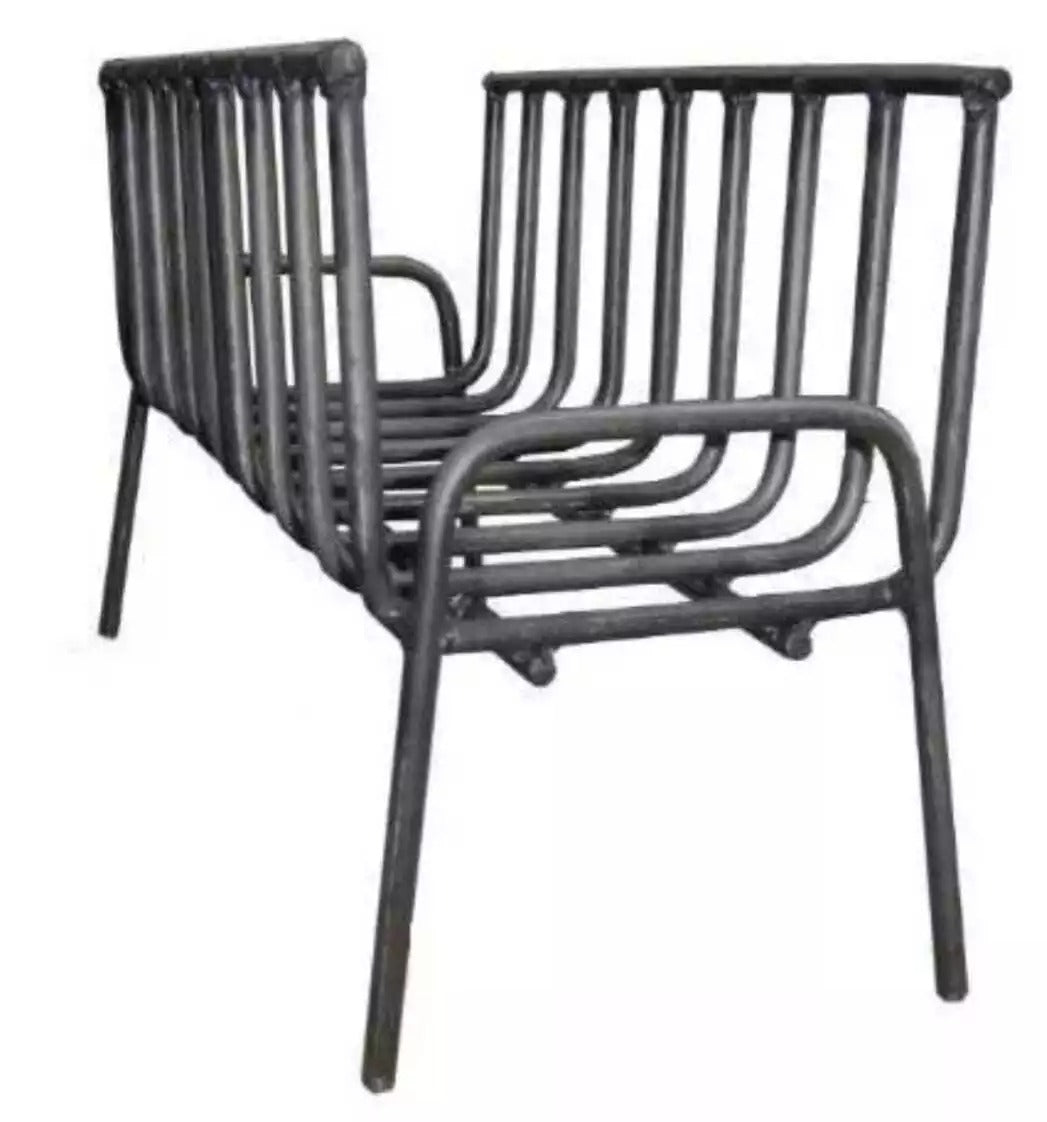 Barbecue Iron Grill | V-shaped Iron Grill Grates 5/8 x 1/8 with Two Levels + Griddle | Argentine Asado | Iron Grill | BBQ Grill | Heavy Duty