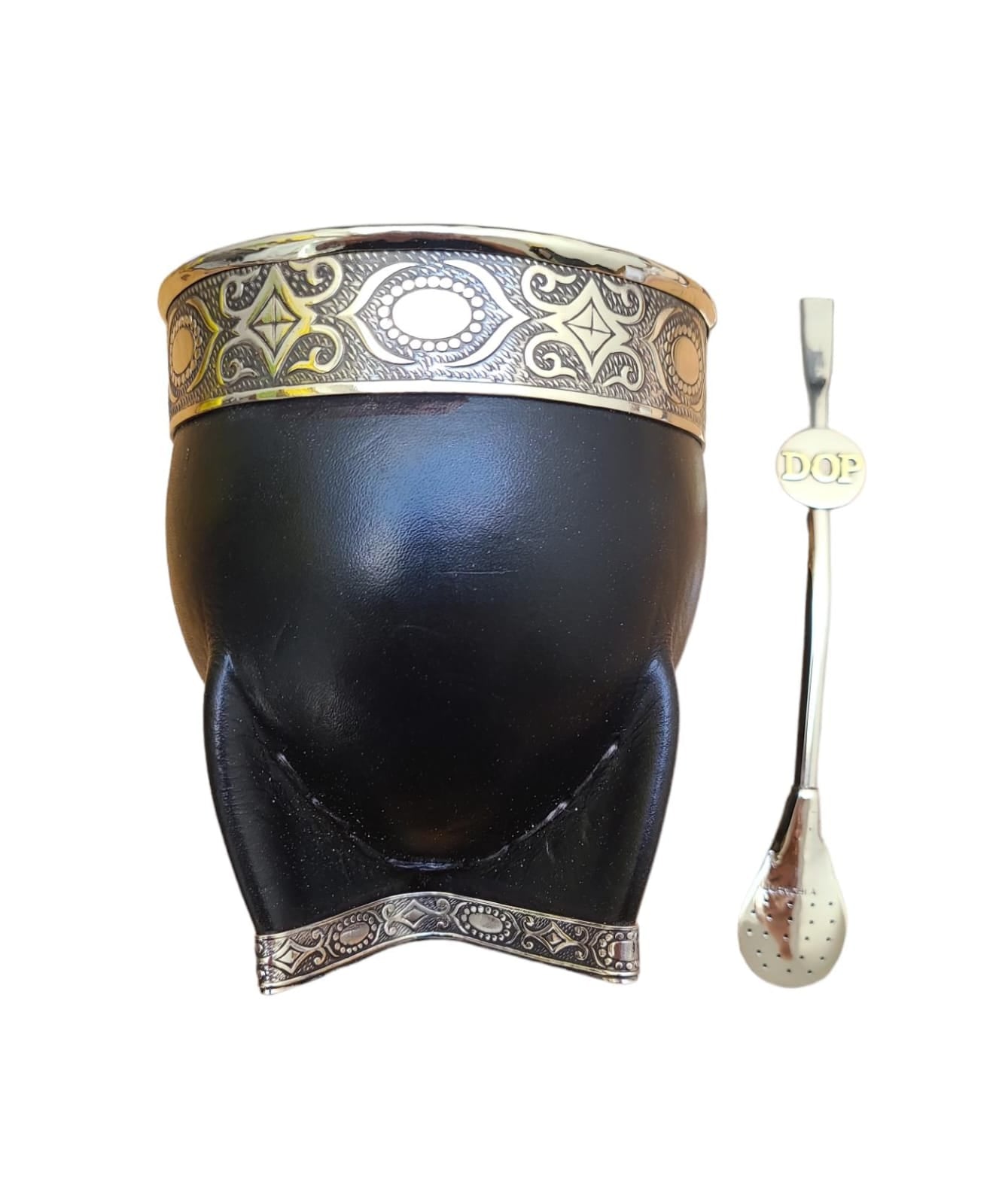 Customized Imperial Gourd Mate + STRAW + BASE Low Cost | Customized Gourd Mate | Personalized Argentine Mate with Leather