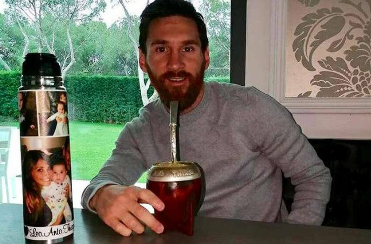 MESSI's Mate + Straw | Personalized Gourd and leather Mate with Bronce details | Customer Gourd Mate | German Silver and Bronze, Soccer