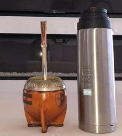 MESSI's Mate + Straw | Personalized Gourd and leather Mate with Bronce details | Customer Gourd Mate | German Silver and Bronze, Soccer
