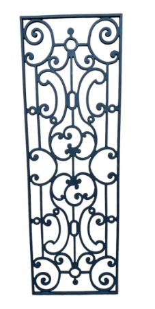 Cast Aluminum Decorative Grille Panel – Model 16 | Door & Window Insert | Rust-Free Iron Look