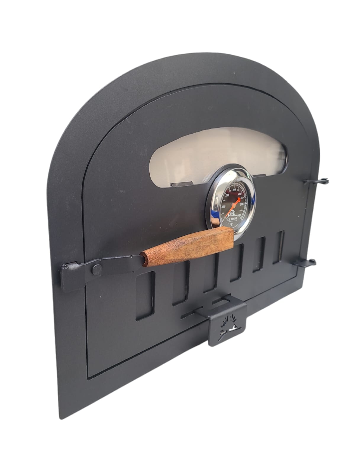 Steel Sheet Wood Fired Pizza Oven Door with Glass