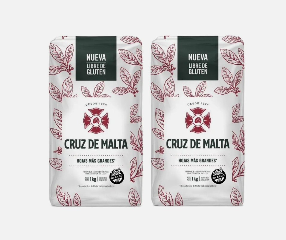 Yerba Mate Tea - Cruz de Malta 2 Kg (4 Lbs)
