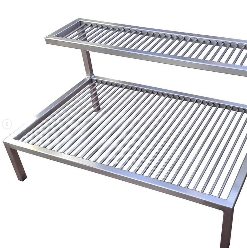 Argentine 2 Levels Stainless Steel Grill | With Optional Iron Griddle