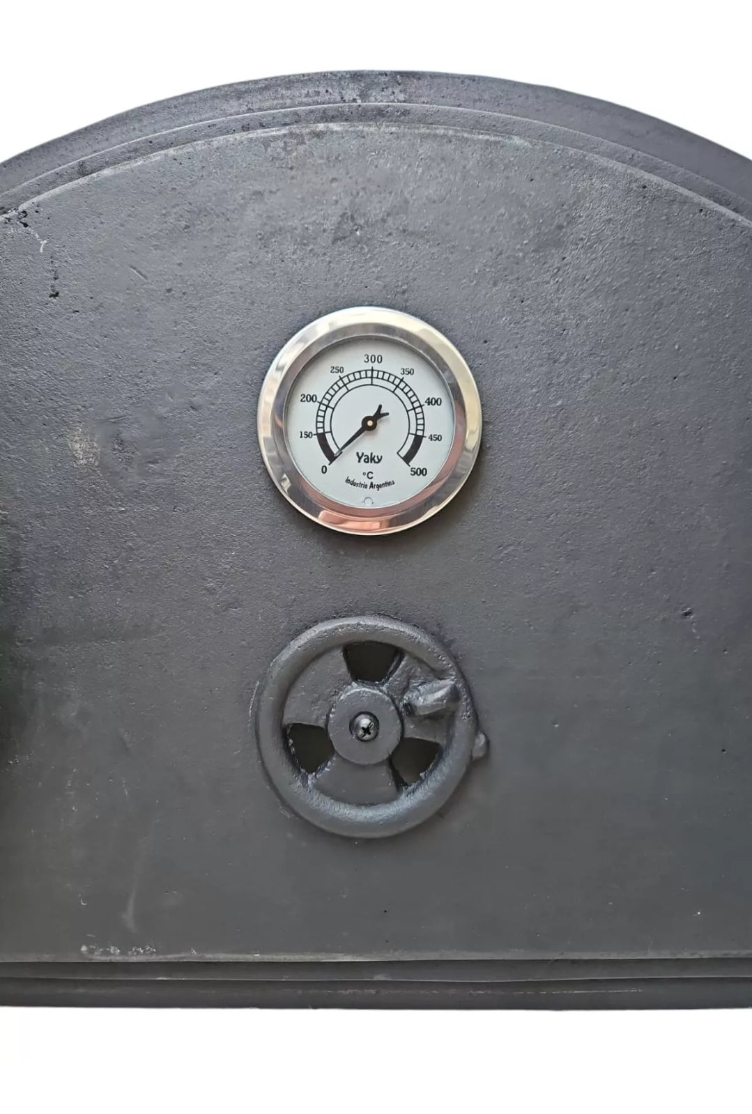 Pizza Oven Door Cast Iron with Thermometer | Wood Fired