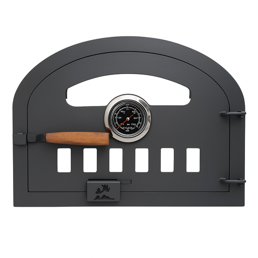 Steel Sheet Wood Fired Pizza Oven Door with Glass