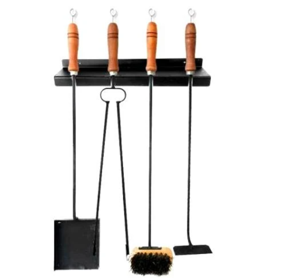 Complete 4-Piece Grill Set | Spatula, Tongs, Skewer, and Brush | Grill Accessories | Argentine Grill | Barbecue