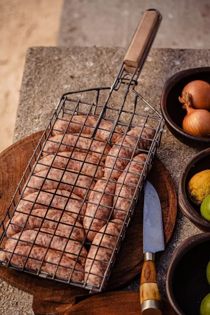Vegetable or Meat Grill Basket | For the BBQ | Argentine Asado | Two Sizes