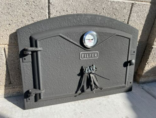 Cast Iron Wood Fired Pizza Oven Door – DeMiPaisAR