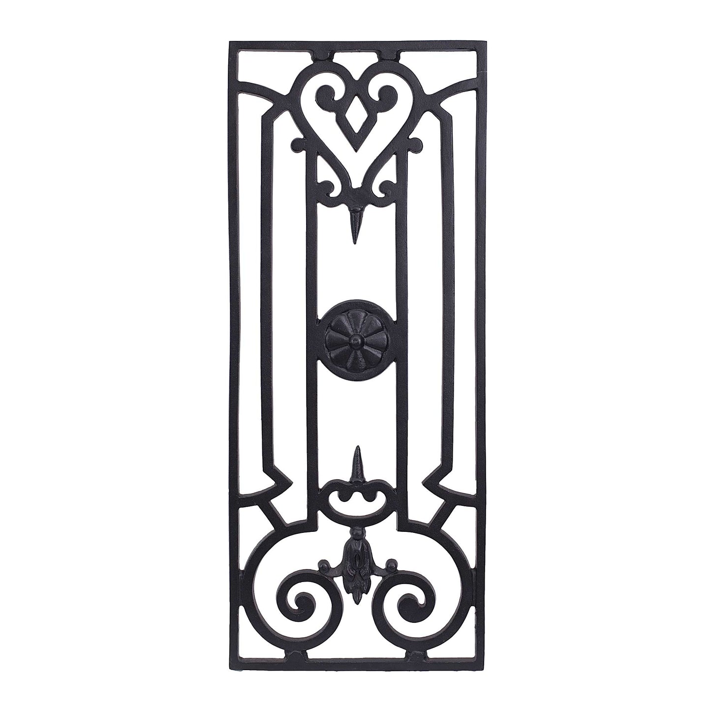 Cast Aluminum Decorative Grille – Model Nº2 | Door & Window Insert | Rust-Free Iron Look