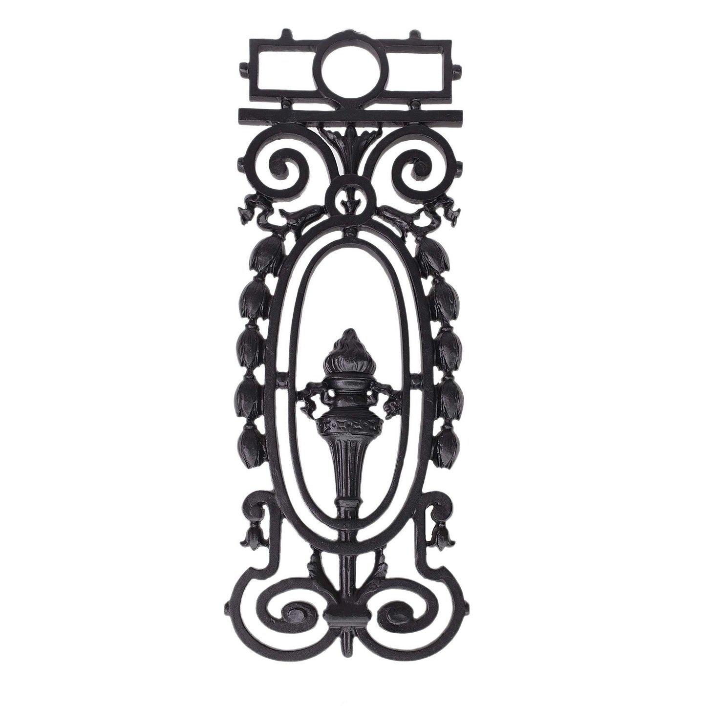 Cast Aluminum Decorative Grille – Model Torch | Door & Window Insert | Rust-Free Iron Look