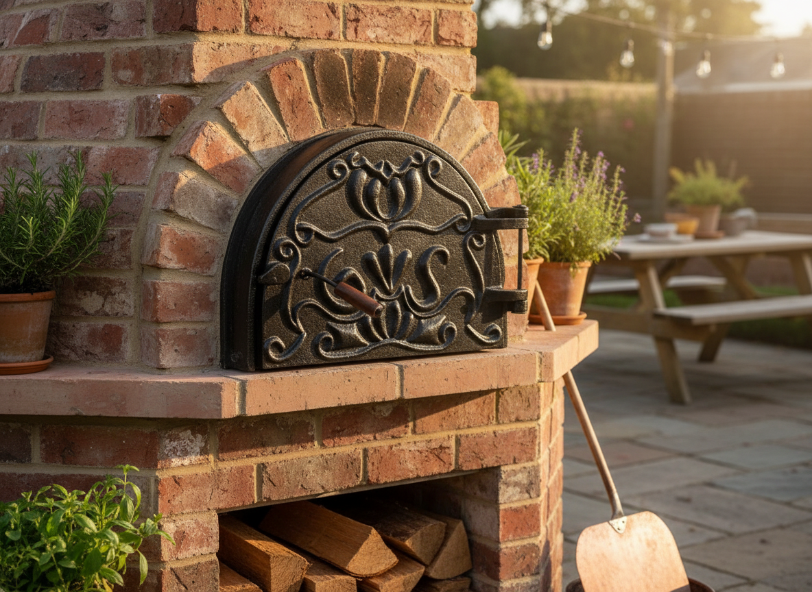 Carved Cast Iron Door