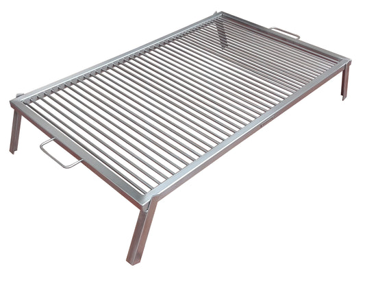 Premium Stainless Steel Grill with Foldable Legs – Argentine Asado
