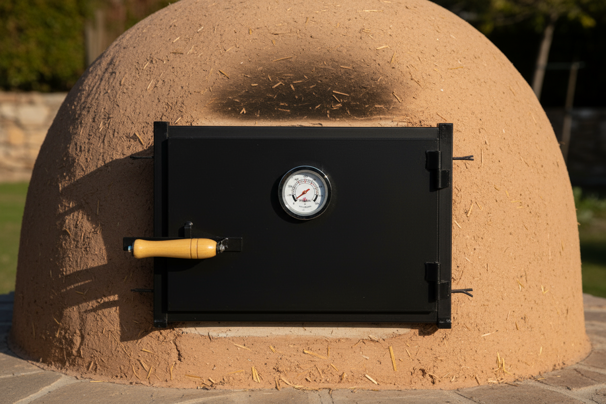 Rectangular Door with Clock